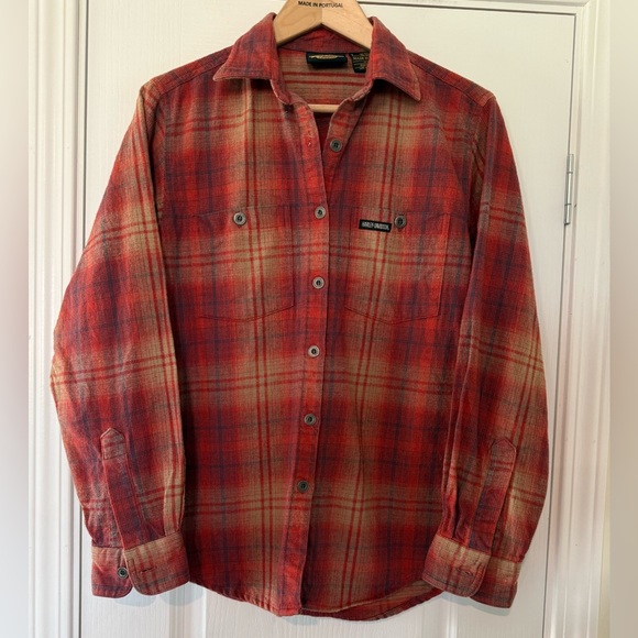 Harley-Davidson Tops - vintage 🦅 Harley Davidson Flannel